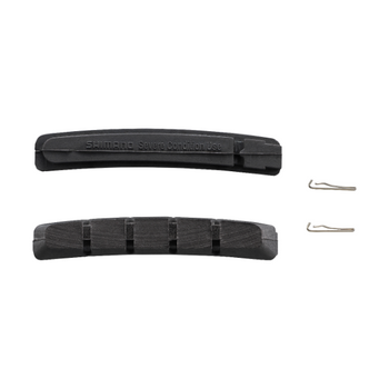 Klocki hamulcowe Shimano M70R2 do jazdy w trudnych warunkach i sworznie mocujące (para)