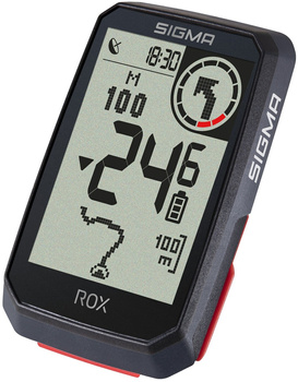 Licznik rowerowy z nawigacją Sigma ROX ROX 4.0 czarny + zestaw sensorów
