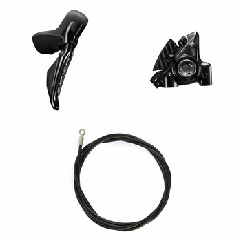 SHIMANO DURA-ACE Hamulec (zestaw) BRR9270KTSTR9270 Prawa strona/tył Żywiczny z radiatorem Bez adaptera, do tylnego mocowania o grubości 25 mm 1700 (czarny)