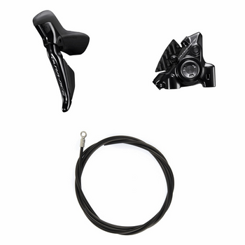 SHIMANO DURA-ACE Hamulec (zestaw) BRR9270KTSTR9270 Lewa strona/przód Żywiczny z radiatorem Adapter do tarczy 160 mm 1000 (czarny)