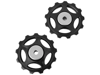 Kółka przerzutki Shimano Alivio RD-M410 górne i dolne