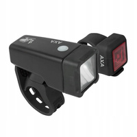 Zestaw lampek rowerowych AXA P+T Niteline T1 Front and Rear + CR2032
